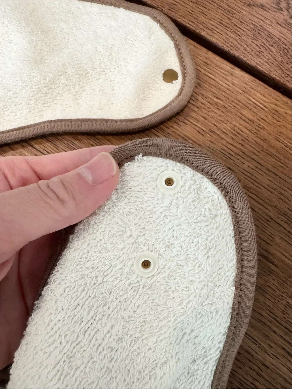 2 Waterproof Large Terry Cloth Toddler Bibs with Cute Embroidery Adjustable Snap